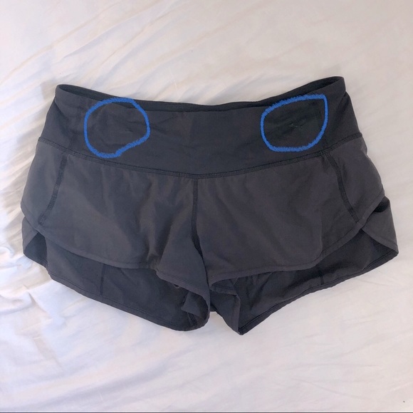 Lululemon Black Speed Up Shorts Size 8 - Picture 4 of 8